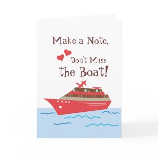 Cruise Ship Save the Wedding Date Card card