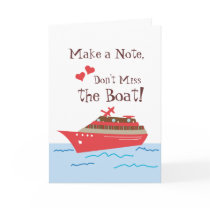 Cruise Ship Save the Wedding Date Card
