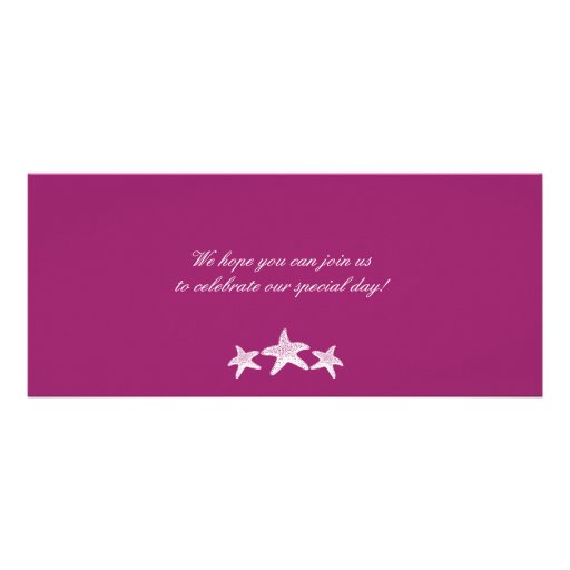 Cruise Ship Starfish Boarding Pass Wedding Custom Announcement