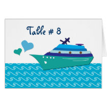 Cruise Ship Table Seating Cards cards