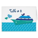 Cruise Ship Table Seating Cards