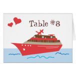 Cruise Ship Table Seating Cards