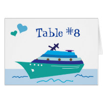 Cruise Ship Table Seating Cards