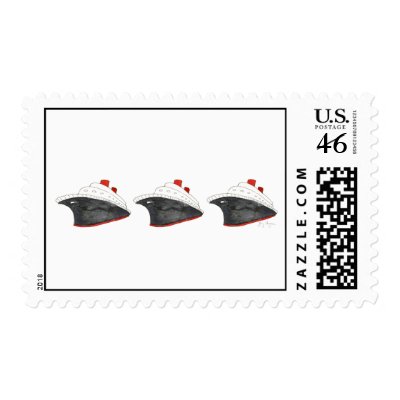 Cruise Ships Custom Postage by ginyhogan
