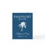 Cruise Wedding Passport Invitation cards