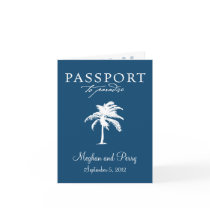 Cruise Wedding Passport Invitation Greeting Cards