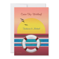 Cruise Wedding - Sunset invitation