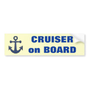 Cruiser on Board bumpersticker