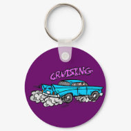 Cruisin Hot Rod keychain