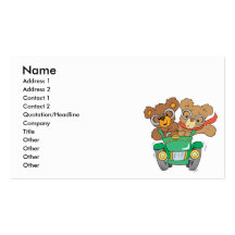 Cruisin in Car Bears Business Card