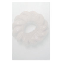 Cruller pastry made of dough custom stationery