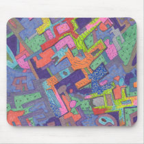 "Crumbling City" Abstract Mousepad by RLMdesignes "Crumbling City" Abstract Mousepad
