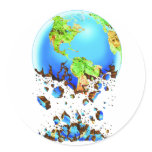 crumbling earth sticker