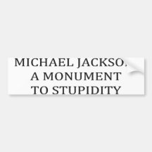 CRUMBLING MONUMENT BUMPER STICKERS