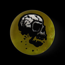 Crumbling SkullHead 2D buttons