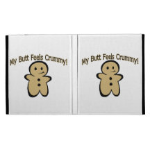 Crummy Butt Cookie Boy iPad Folio Cover