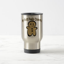 Crummy Butt Cookie Boy Mugs