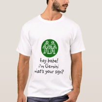 crummy pick-up lines - Gemini t-shirts