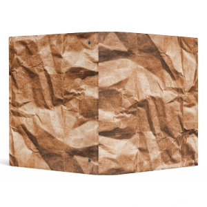 crumpled bag binder