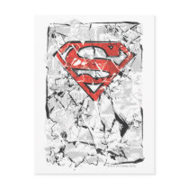 Crumpled Comic Superman Logo Postcards