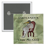 Crumpled Paper Gentlemen's Club Button