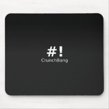#! CrunchBang Linux Black Mousepads