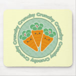 Crunchy Carrots Kawaii Mousepad