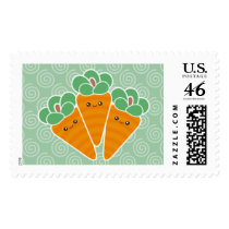 Crunchy Carrots Kawaii Postage postage