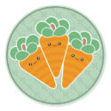 Crunchy Carrots Kawaii Stickers