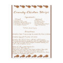 Crunchy Chicken Strips postcards