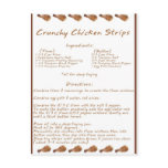 Crunchy Chicken Strips postcards