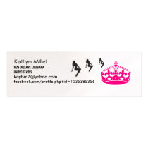 Crunk Girls & Crown Profile Card business cards by kaykaydesigns Crunk Girls & Crown Profile Card business cards