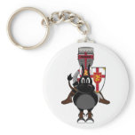 Crusader Knight &amp; Horse Keychain