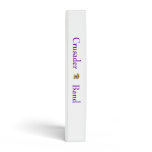 Crusader Marching Band three ring binder