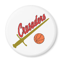 Crusaders Magnet, white by mhudakcollins Crusaders Magnet, white