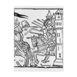 Crusading knights ride out to do Battle Postcards