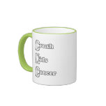 "Crush Kids' Cancer" Green Mug mugs