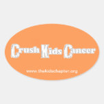 "Crush Kids Cancer" Orange Sticker stickers