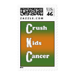 Crush Kids Cancer Postage Stamp stamps