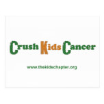 Crush Kids Cancer Postcard postcards