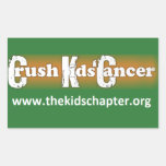 "Crush Kids' Cancer: The Kids' Chapter" Stickers stickers