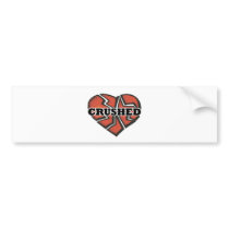 crushed heart bumper stickers by doonidesigns crushed heart bumper stickers