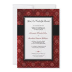 Crushed Red Velvet Wedding Invitation (5x7 Flat)