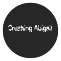 Crushing Abigail Plain Sticker
