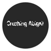 Crushing Abigail Plain Sticker