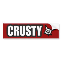 CRUSTY Punk guys girls Punk Rock Music bumper stickers
