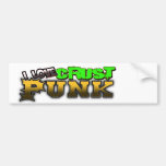 Crusty Punkrock Punk music CRUST PUNK Bumper Sticker