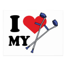 Crutch Love Postcard