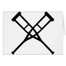 crutches crossed cards by Tomaniac crutches crossed cards