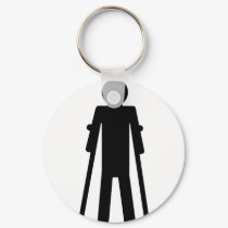 crutches man keychains by Tomaniac crutches man keychains